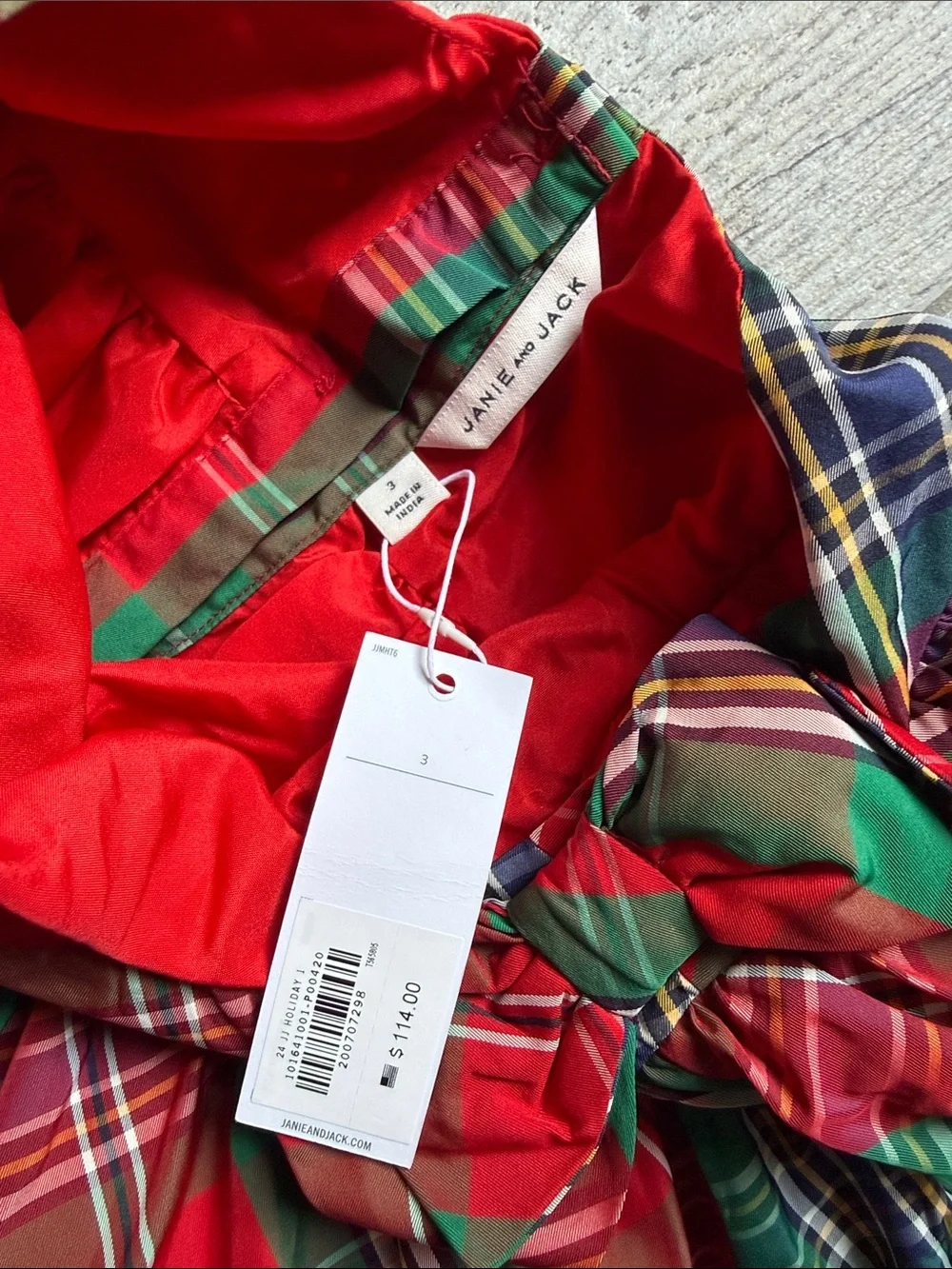 Janie and Jack festive red